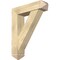 Ekena Millwork Traditional Arts and Crafts Rough Sawn Bracket w/ Offset Brace, Douglas Fir, 8"W x 32"D x 40"H BKT0806X32X40TRA03RDF - alternate 1